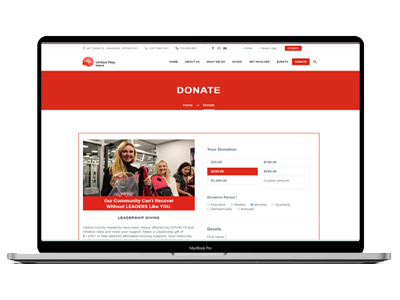 United Way Oxford Donation Platform 